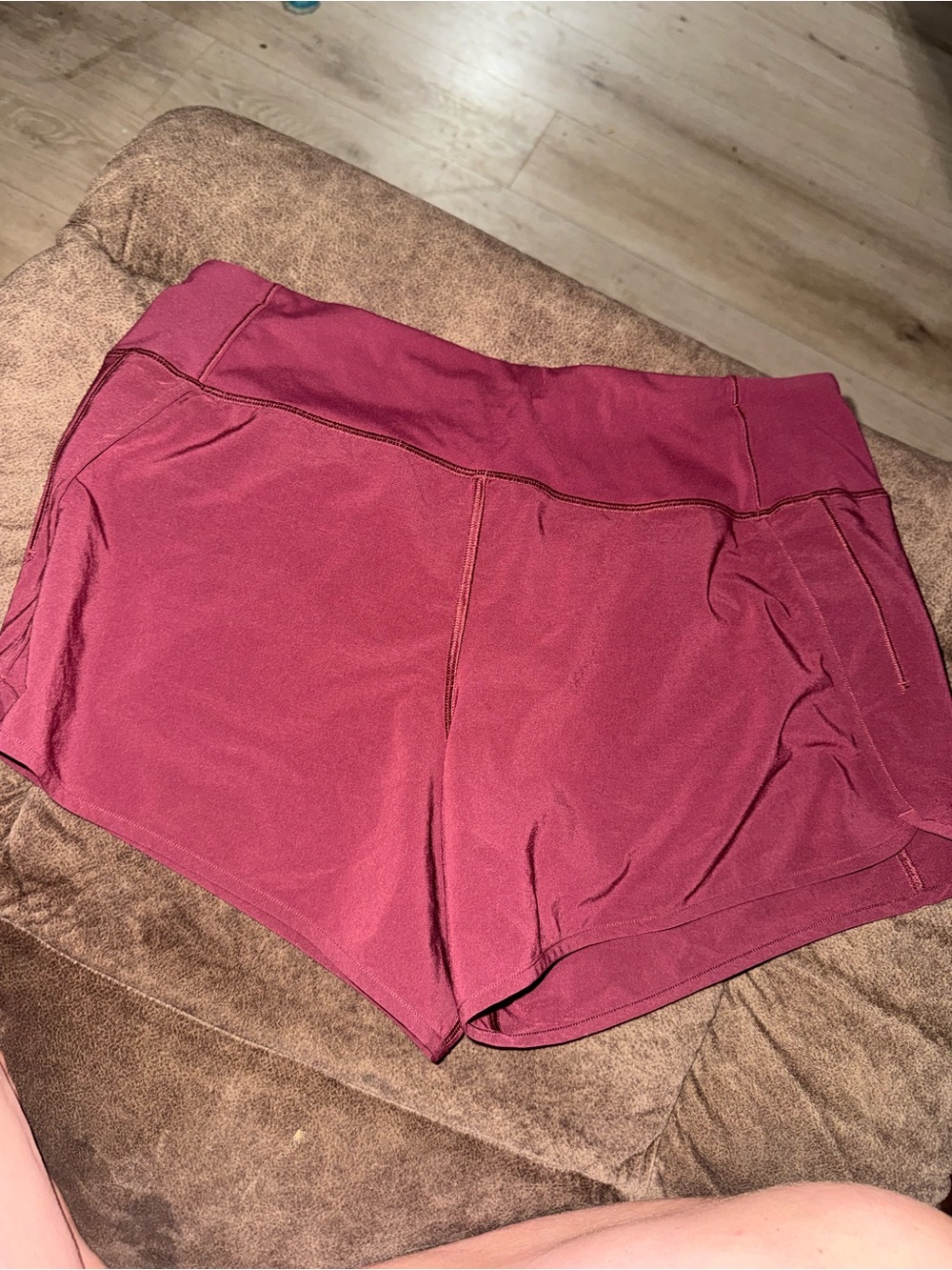 Women's Athletic Shorts - Berry